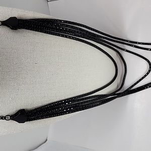 Chico's Black Five Strand Chain Necklace